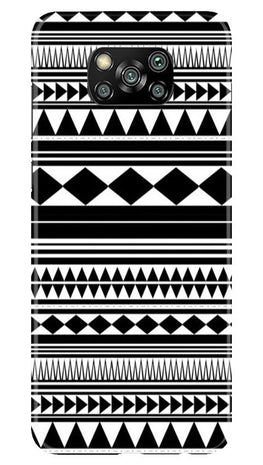 Black white Pattern Case for Poco X3 Pro