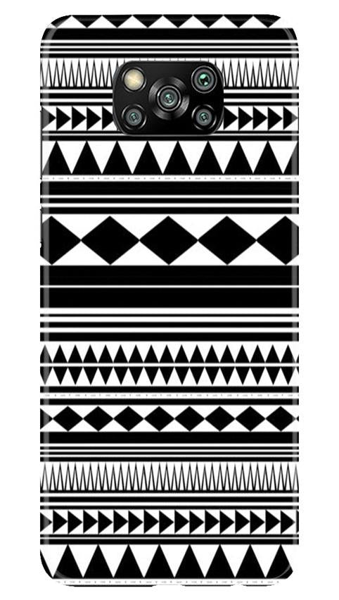 Black white Pattern Case for Poco X3 Pro