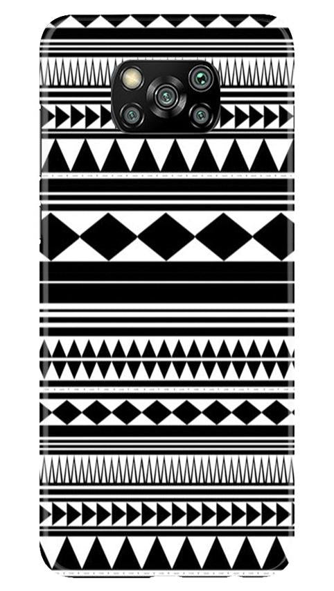 Black white Pattern Case for Poco X3