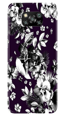 white flowers Mobile Back Case for Poco X3 Pro (Design - 7)