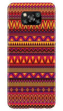 Zigzag line pattern2 Mobile Back Case for Poco X3 Pro (Design - 10)