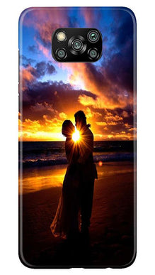 Couple Sea shore Mobile Back Case for Poco X3 Pro (Design - 13)
