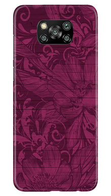 Purple Backround Mobile Back Case for Poco X3 (Design - 22)