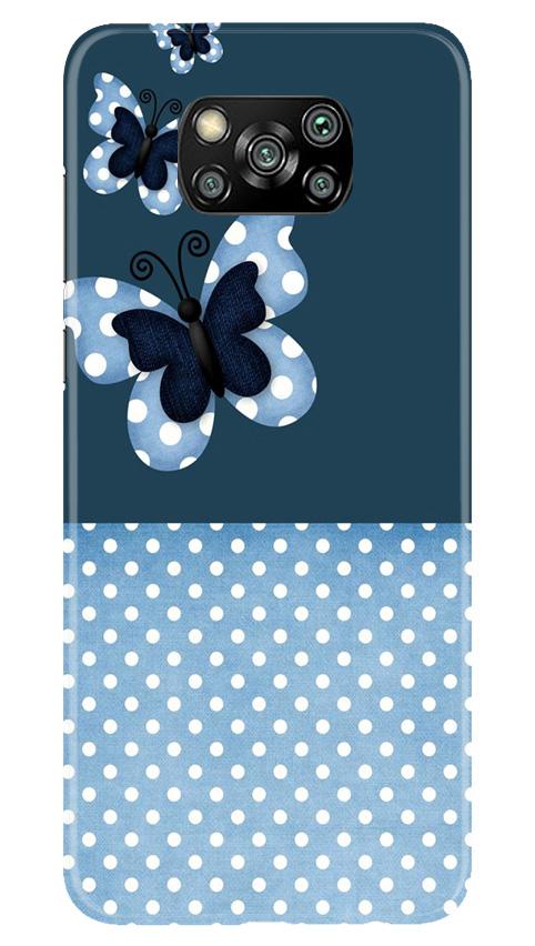White dots Butterfly Case for Poco X3 Pro