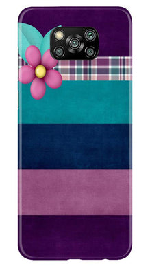 Purple Blue Mobile Back Case for Poco X3 (Design - 37)
