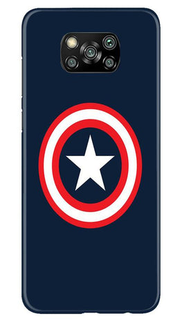 Captain America Case for Poco X3 Pro