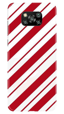 Red White Mobile Back Case for Poco X3 (Design - 44)