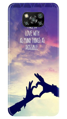 Fall in love Case for Poco X3 Pro