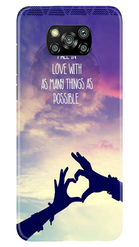 Fall in love Case for Poco X3