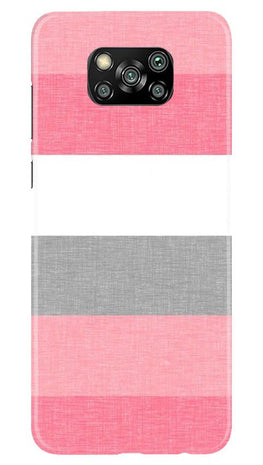 Pink white pattern Case for Poco X3