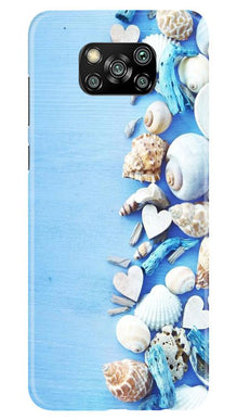 Sea Shells2 Mobile Back Case for Poco X3 (Design - 64)