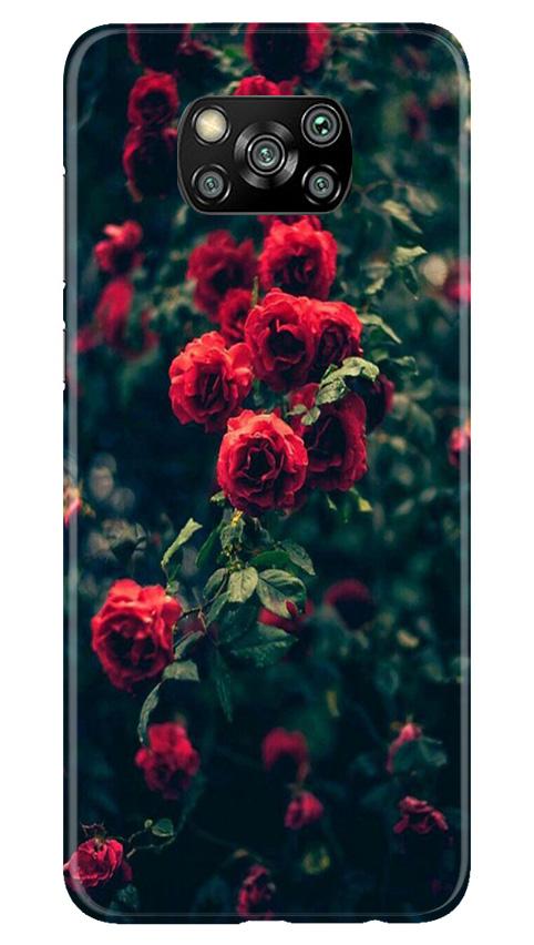 Red Rose Case for Poco X3 Pro