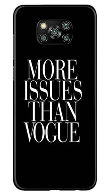 More Issues than Vague Mobile Back Case for Poco X3 Pro (Design - 74)