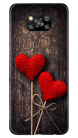 Red Hearts Case for Poco X3 Pro