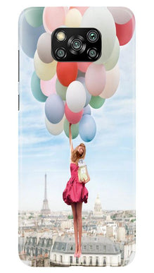 Girl with Baloon Mobile Back Case for Poco X3 Pro (Design - 84)