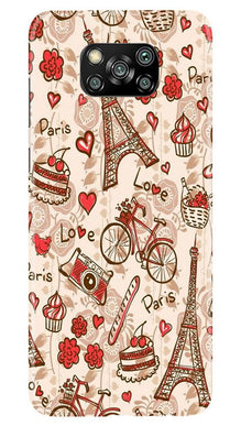 Love Paris Mobile Back Case for Poco X3  (Design - 103)