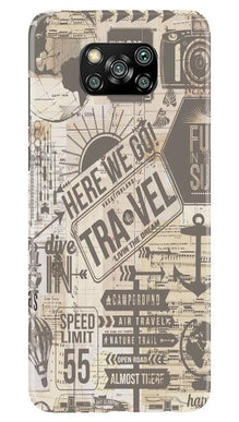 Travel Mobile Back Case for Poco X3  (Design - 104)