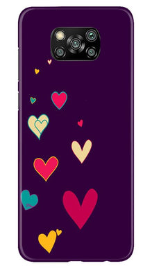 Purple Background Mobile Back Case for Poco X3 Pro  (Design - 107)