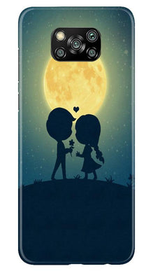 Love Couple Mobile Back Case for Poco X3 Pro  (Design - 109)