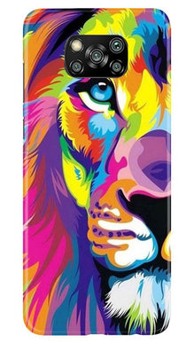 Colorful Lion Mobile Back Case for Poco X3 Pro  (Design - 110)