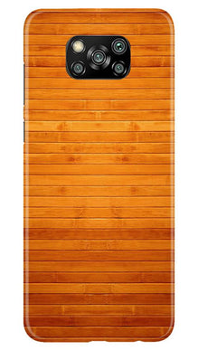 Wooden Look Mobile Back Case for Poco X3 Pro  (Design - 111)