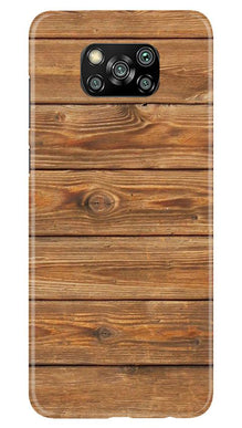 Wooden Look Mobile Back Case for Poco X3 Pro  (Design - 113)