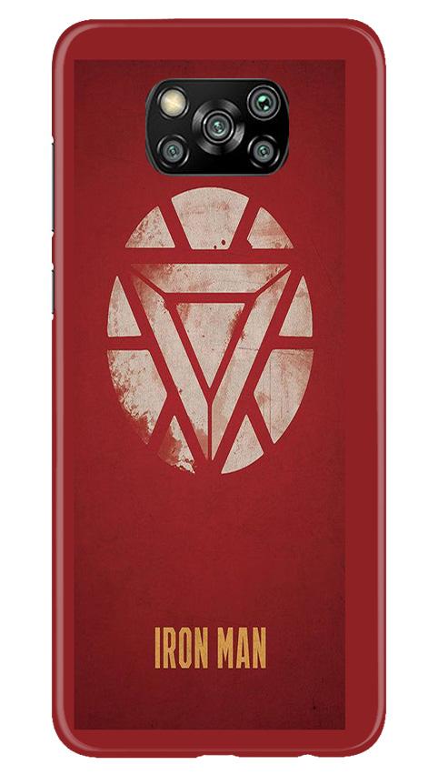 Iron Man Superhero Case for Poco X3  (Design - 115)