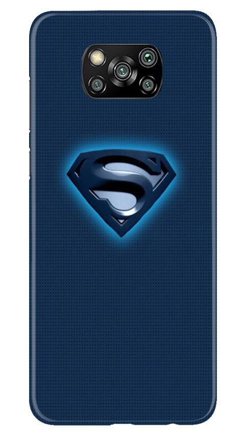 Superman Superhero Case for Poco X3 Pro  (Design - 117)