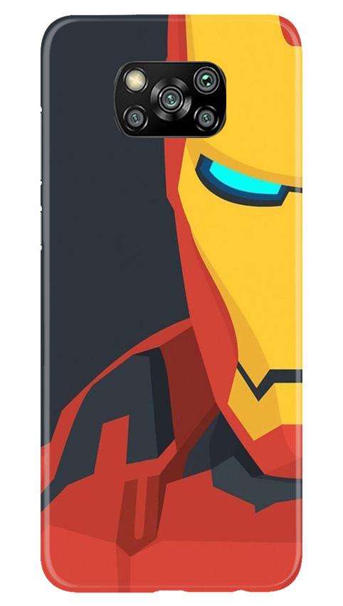 Iron Man Superhero Case for Poco X3 Pro  (Design - 120)