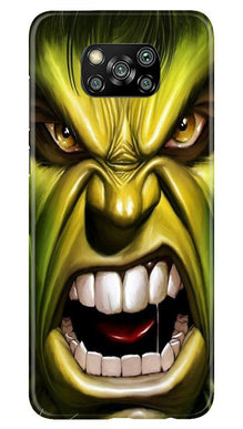 Hulk Superhero Mobile Back Case for Poco X3 Pro  (Design - 121)