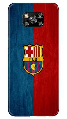 FCB Football Mobile Back Case for Poco X3 Pro  (Design - 123)