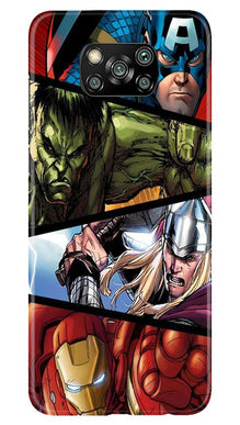 Avengers Superhero Mobile Back Case for Poco X3  (Design - 124)