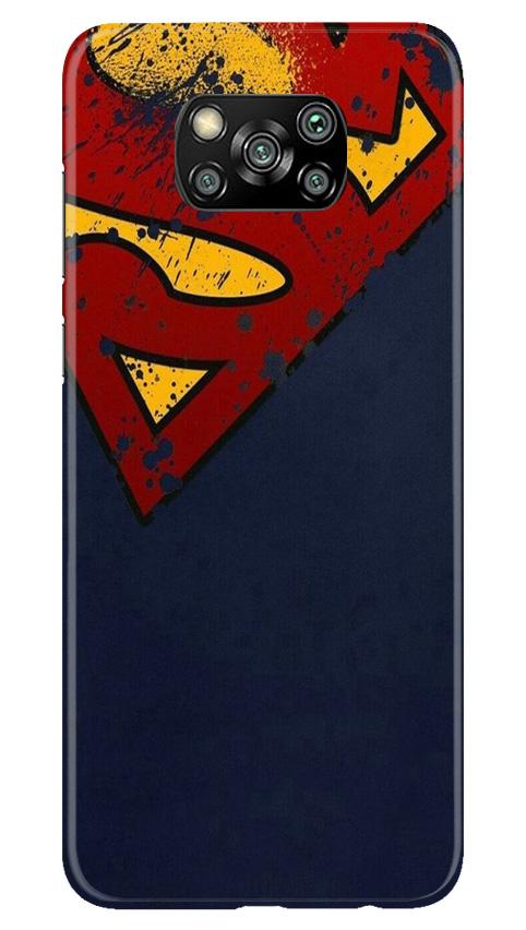 Superman Superhero Case for Poco X3 Pro  (Design - 125)