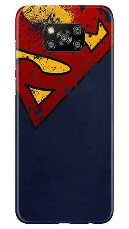 Superman Superhero Case for Poco X3 Pro(Design - 125)