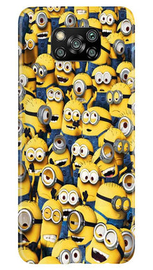 Minions Mobile Back Case for Poco X3  (Design - 126)