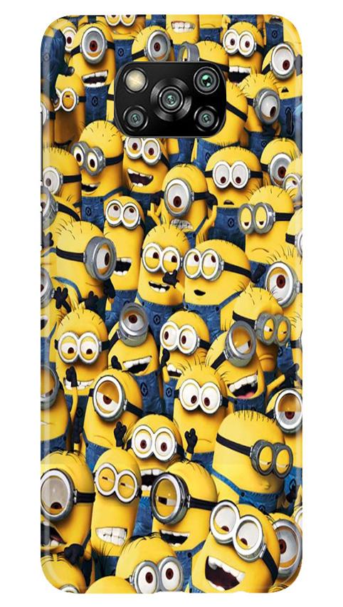 Minions Case for Poco X3  (Design - 126)