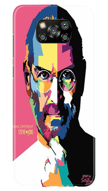 Steve Jobs Mobile Back Case for Poco X3  (Design - 132)