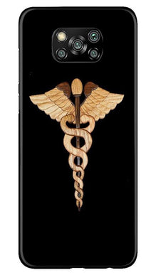 Doctor Logo Mobile Back Case for Poco X3  (Design - 134)
