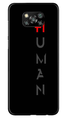 Human Mobile Back Case for Poco X3 Pro  (Design - 141)