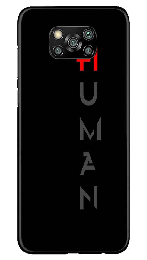 Human Case for Poco X3(Design - 141)