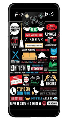 Friends Mobile Back Case for Poco X3  (Design - 145)