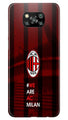 AC Milan Case for Poco X3 Pro  (Design - 155)