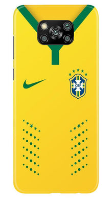 Brazil Mobile Back Case for Poco X3 Pro  (Design - 176)