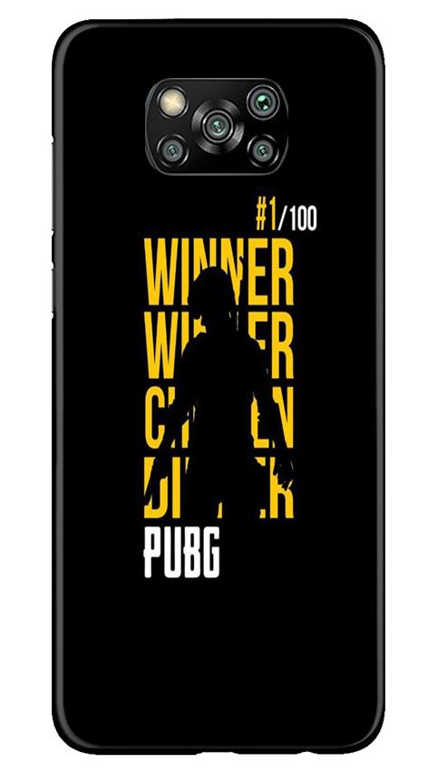 Pubg Winner Winner Case for Poco X3 Pro  (Design - 177)