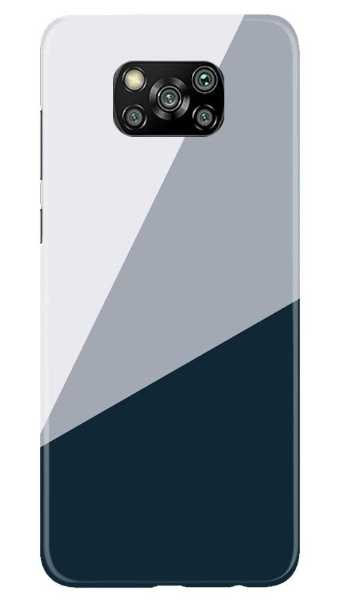 Blue Shade Case for Poco X3 (Design - 182)