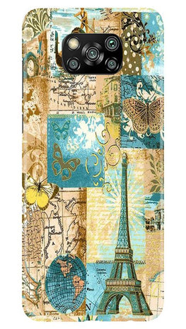 Travel Eiffel Tower Case for Poco X3 Pro (Design No. 206)