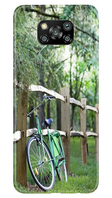 Bicycle Mobile Back Case for Poco X3 (Design - 208)