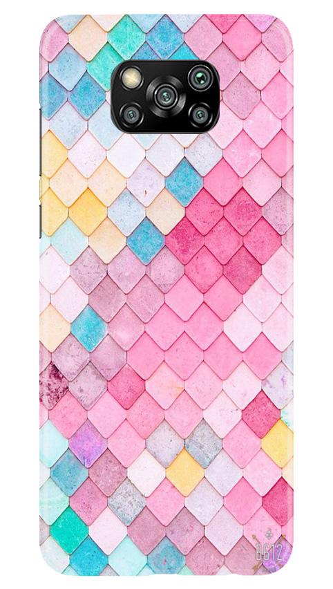 Pink Pattern Case for Poco X3 (Design No. 215)