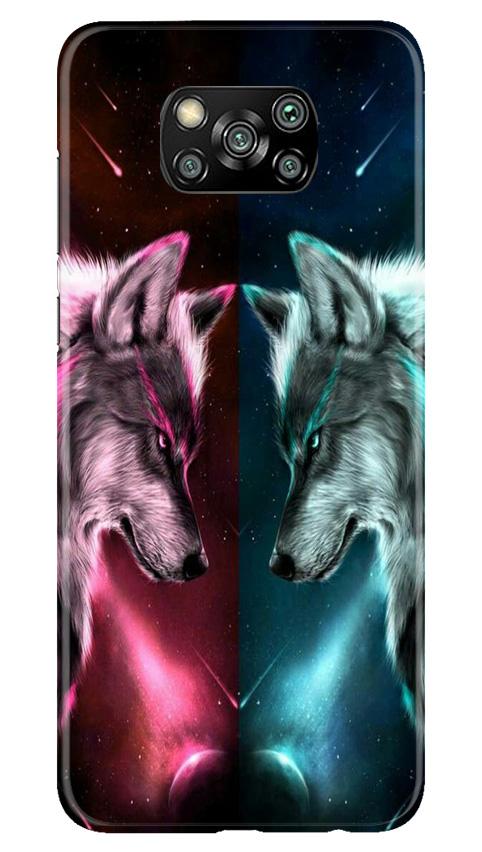 Wolf fight Case for Poco X3 Pro (Design No. 221)