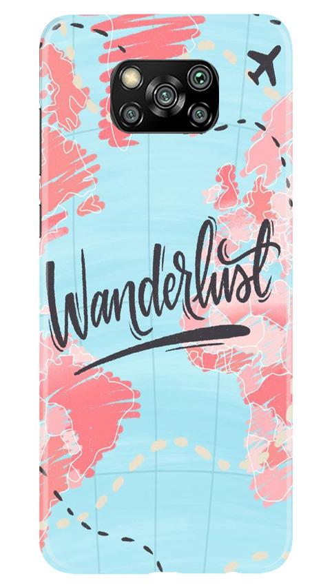 Wonderlust Travel Case for Poco X3 (Design No. 223)